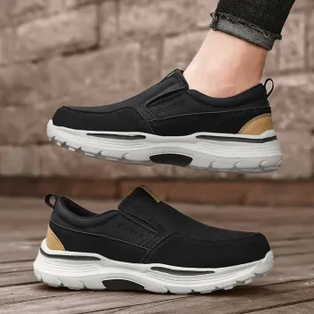 Leather Classic Walking Loafers Shoes