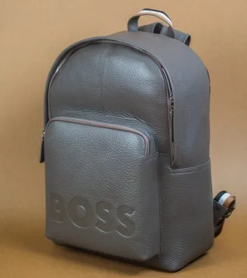 HUGO BOSS- LEATHER BACKPACK