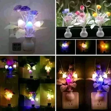 LED Mushroom Night Light Lamp - Multi Color 