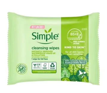 Simple Kind To Skin Biodegradable Cleansing Wipes (25pcs)