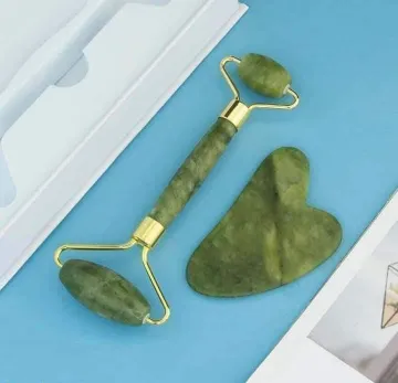 Jade Roller and Gua Sha Stone Set