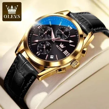 Leather Chronograph Wrist Watch For MF0029/S3270