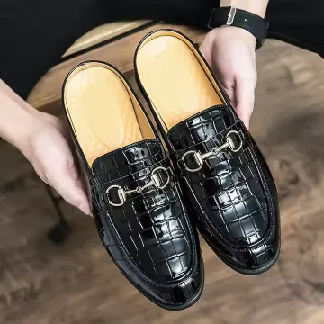 CROCODILE LEATHER HALF SHOES