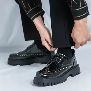MENS BUSINESS PLATFORM SHOES