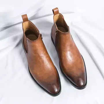SYNTHETIC CHELSEA BOOTS
