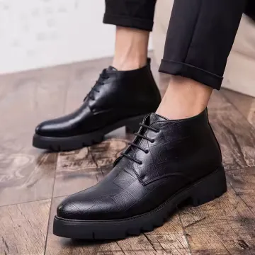 TOE DRESS LEATHER BOOTS