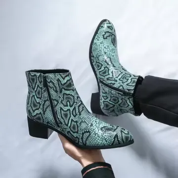 COTTON CHELSEA LEATHER BOOTS