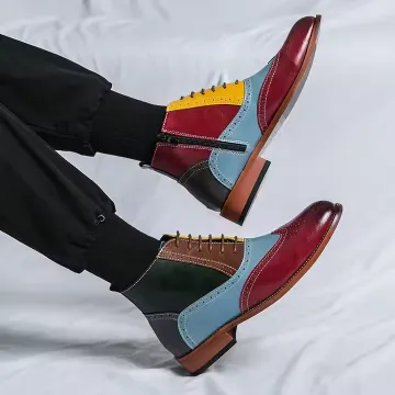 COLORFUL MEN'S LEATHER BOOTS