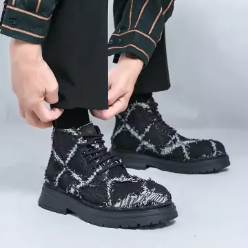 MEN'S WINTER DENIM BOOTS