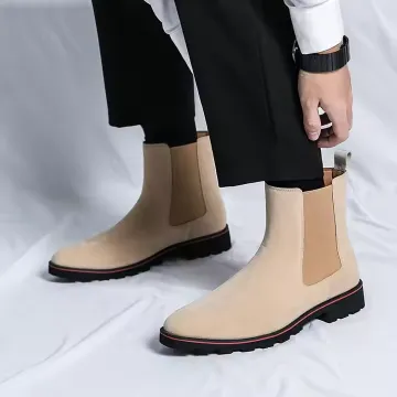 SUEDE CHELSEA ANKLE BOOTS