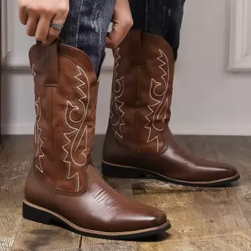 MEN'S COWBOY LEATHER BOOTS 