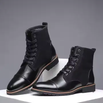 LEATHER WALKING MARTIN BOOTS