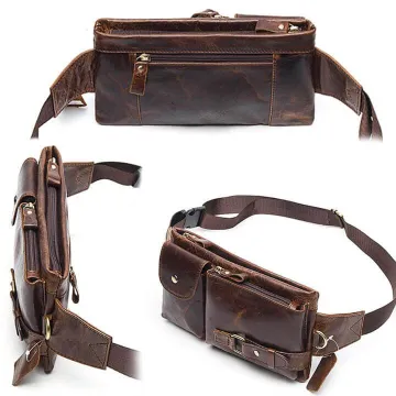 Genuine Leather Business Crossbody Bag