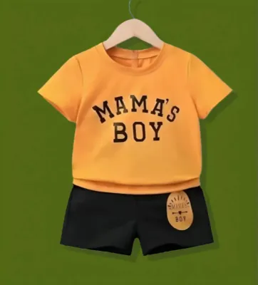 Mama's Boy Printed T-shirt set