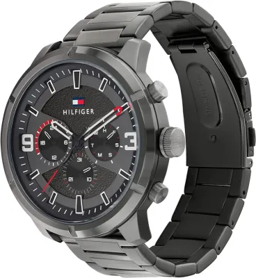 TOMMY HILFIGER ANALOG GREY DIAL QUARTZ MEN'S WATCH