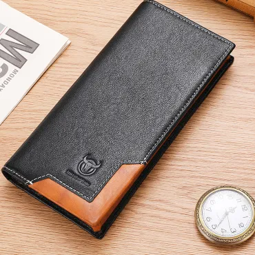 BULL CAPTAIN FIRST LAYER COWHIDE LONG WALLET GB-BC0448B