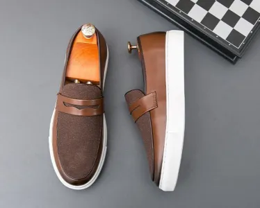 Versatile British Leather Casual Shoes