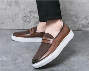 Versatile British Leather Casual Shoes