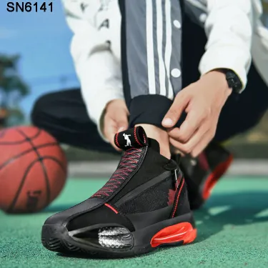 Basketball Boots With Zipper Sports Shoes stk