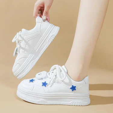 Versatile Sports White Shoes