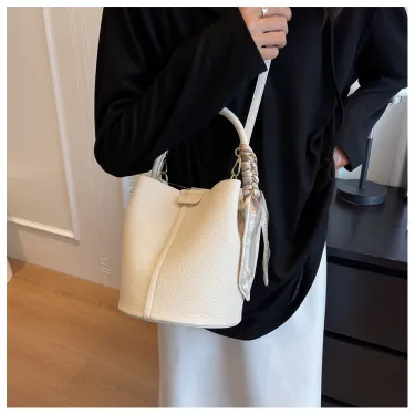 Leather Bucket Bag