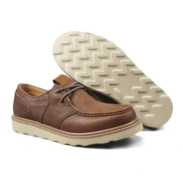 GENUINE LEATHER OUTDOOR LACE UP OXFORD SHOES
