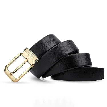 GENUINE LEATHER PIN BUCKLE BELT WP20523BG