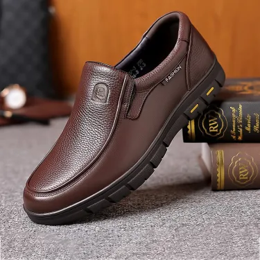  BREATHABLE BRITISH SOFT SOLE COMFORTABLE LEATHER SHOES 0160br