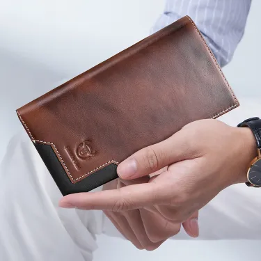 BULL CAPTAIN FIRST LAYER COWHIDE LONG WALLET GB-BC0448