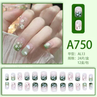 24 Pcs Fake Nails False Nails (1 Set)