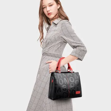 LETTER EMBOSSED WOMEN'S TOTE BAG GB-2021BR