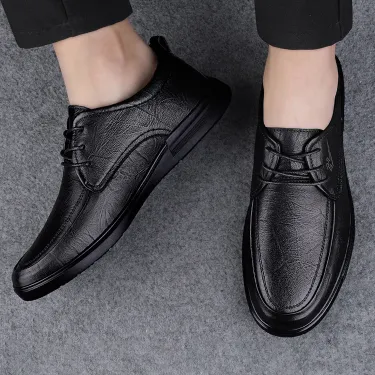  BREATHABLE BRITISH SOFT SOLE COMFORTABLE LEATHER SHOES GB-2801