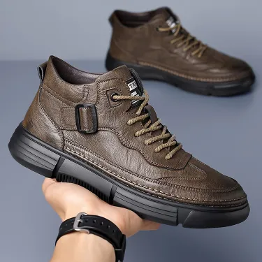  AUTUMN AND WINTER SPORTS CASUAL LEATHER SHOES GB-8129