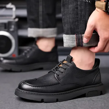 SOFT MARTIN  LEATHER MEN'S CASUAL  SHOES GB-2371