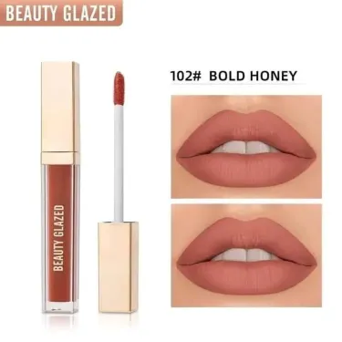 BEAUTY GLAZED TRUE MATTE LIPSTICK(102-Bold Honey)