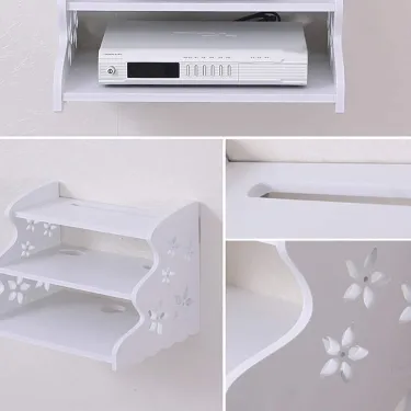 Wall mounted 3 layer WiFi Router Stand