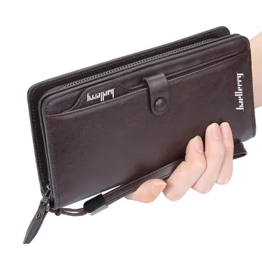 Leather Long Clutch Mobile Phone Wallet