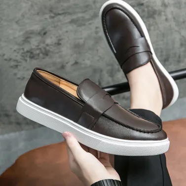 EUROPEAN  STYLE CASUAL LOAFERS MEN'S SHOES 2120Br