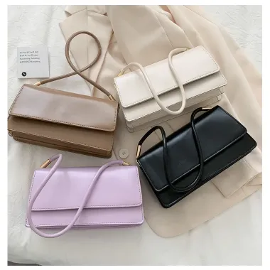 Double Layer Soft PU Leather Shoulder Bags