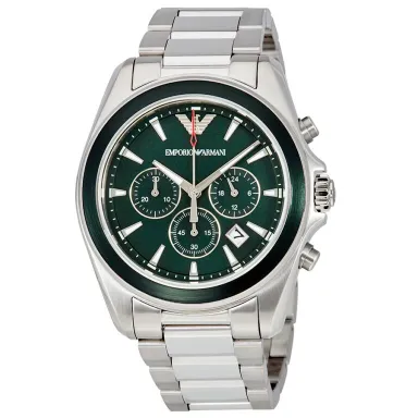 Emporio Armani - Classic Sigma Chronograph Dark Green Dial Men's Watch