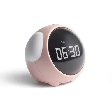 Cute Expression Multi Function LED Pixel Alarm Clock 