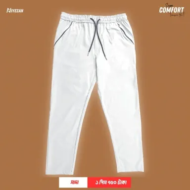 China Formal Trouser Pant (White) - 104 ( হোয়াইট কালার )