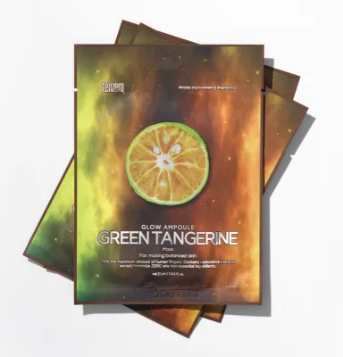 Tenzero Glow Ampoule Green Tangerine Sheet Mask	
