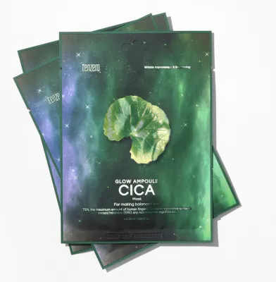 Tenzero Glow Ampoule Cica Sheet Mask	