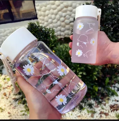 Daisy Flower Pattern  Mini Water Bottle 