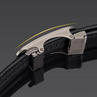 GENUINE LEATHER AUTOMATIC BUCKLE BELT GB-WP1717BS
