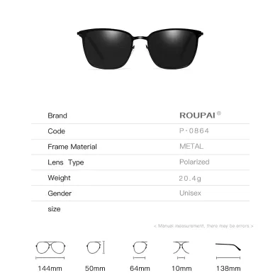 ETHNIC POLARISED SQUARE FRAME SUNGLASSES 0864BB