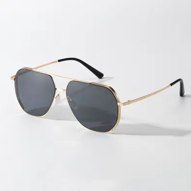 DOUBLE BEAM METAL POLARIZED SUNGLASSES GB-8706