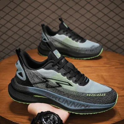 MESH BREATHABLE CARBON PLATE RUNNING SHOES GB-8209 