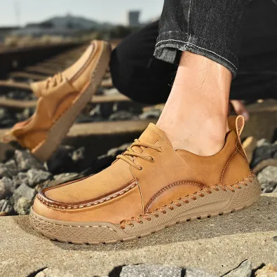  ITALIAN SINGLE CABINET HIGH-END LEATHER CASUAL SHOES  GB-5662